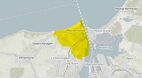 Immobilienpreisekarte Rostock Seebad Warnem&uuml;nde